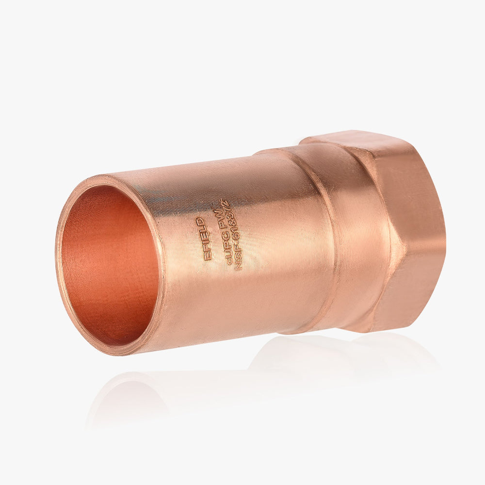 3/4" FTG Press x 1/2" Female Threaded Street Copper Adapter (Lead Free)