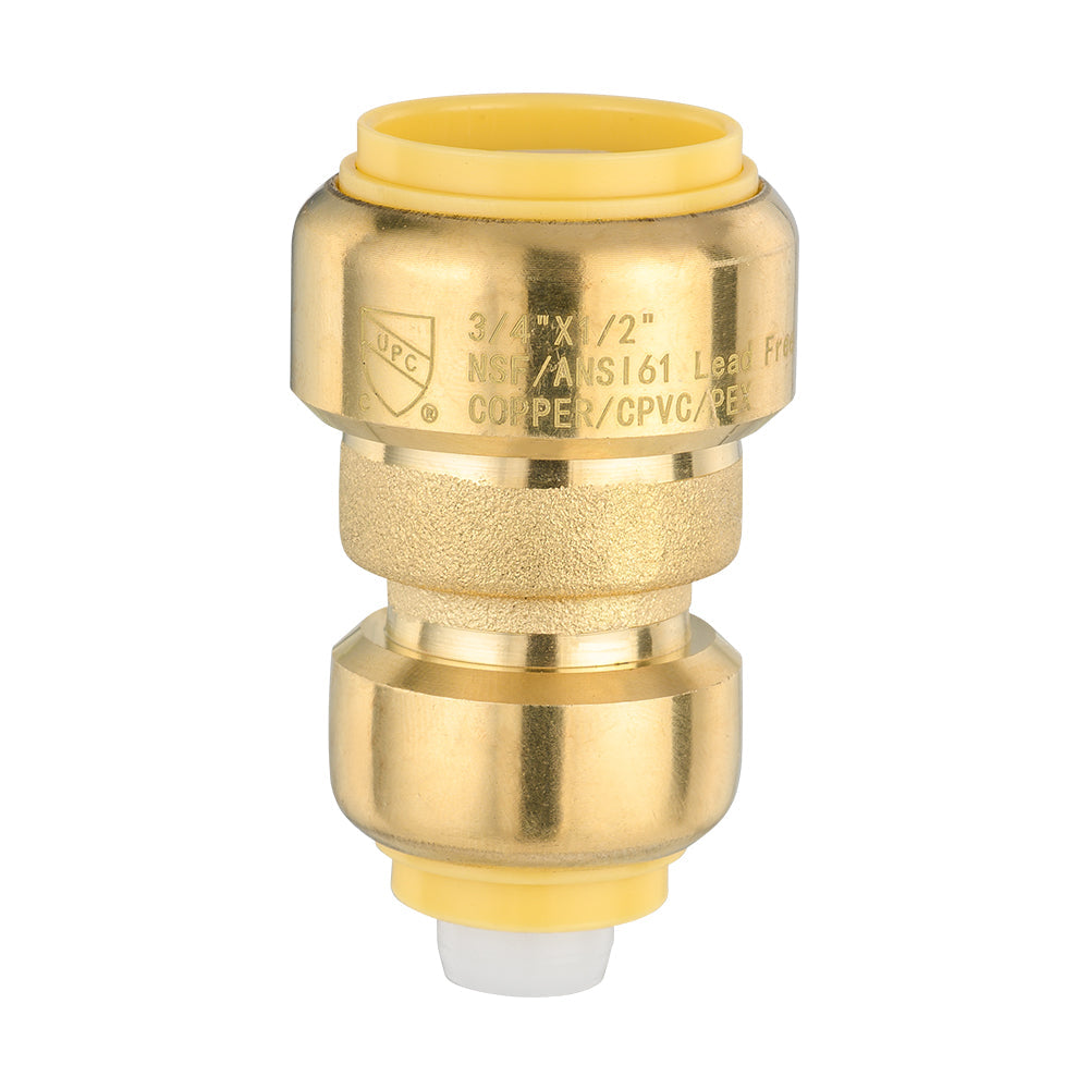 30 Pcs 3/4" x 1/2" Push Fit Coupling