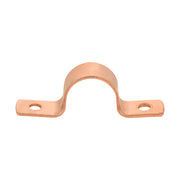 Pro 50 Pack 1/2" Copper Pipe Straps, Two Hole