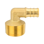 30 Pcs PEX-B Crimp 3/4" PEX x 1/2" Male Threaded Elbow (Lead Free)