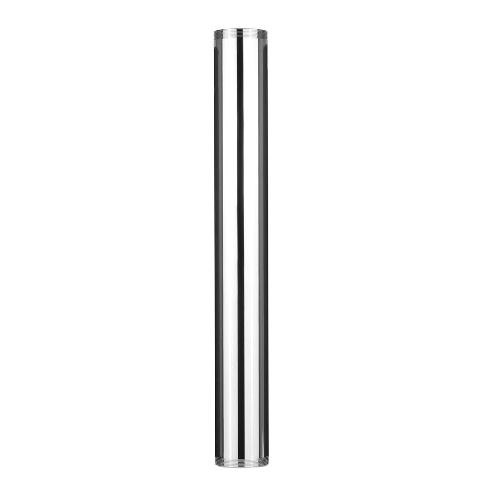 1-1/2" x 12" Double End Threaded Extension Tailpiece, 20GA, Chrome Plated Brass