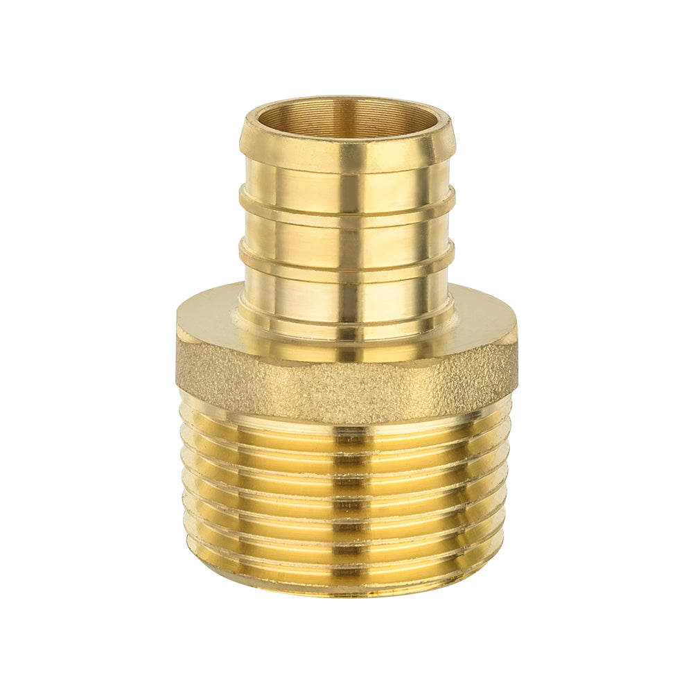PEX-B Crimp 1" PEX x 3/4" Male Threaded Adapter (Lead Free)