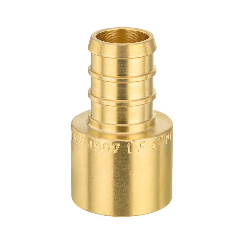 PEX-B Crimp 1/2" PEX x 1/2" Female Copper Sweat Sweat Coupling (Lead Free)