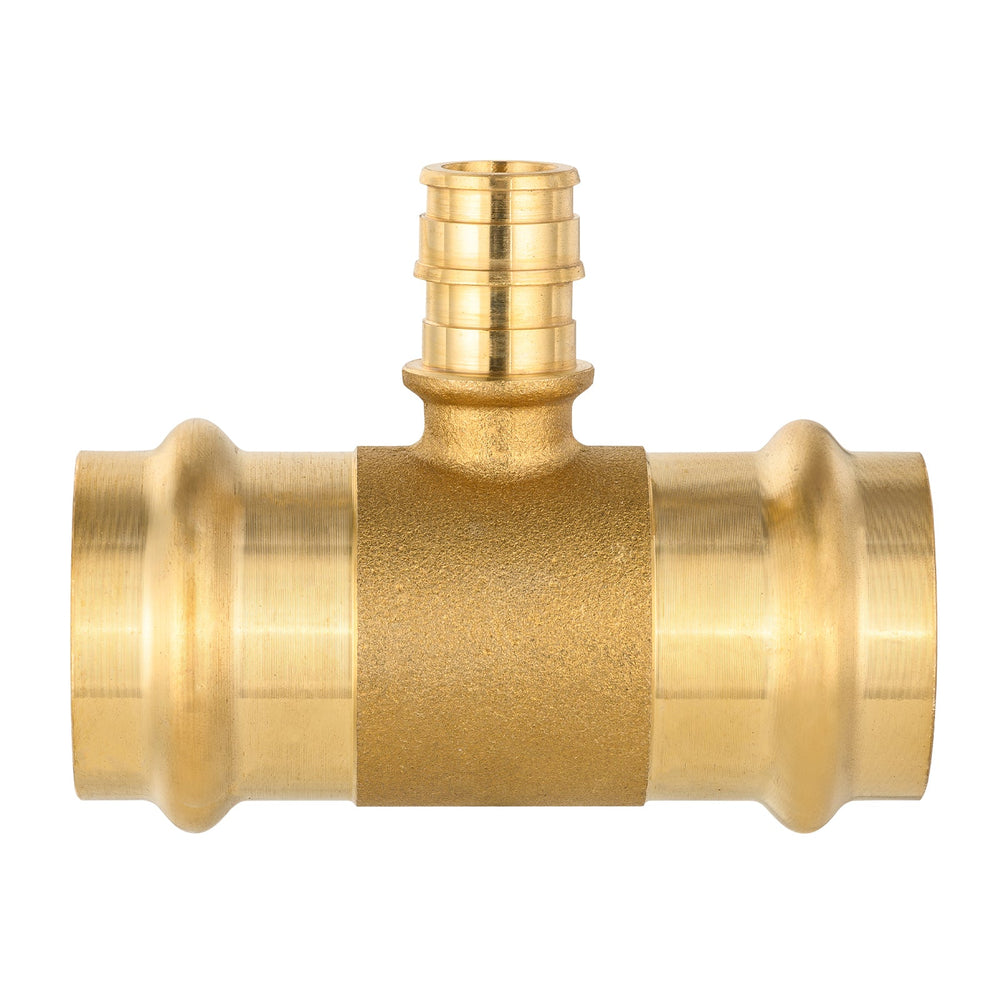 1" x 1" x 3/4" Press x Press PEX Expansion Brass Tee (Lead Free)