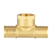 PEX-B Crimp Female Tee 3/4" PEX x 3/4" PEX x 1/2" FIP (Lead Free)