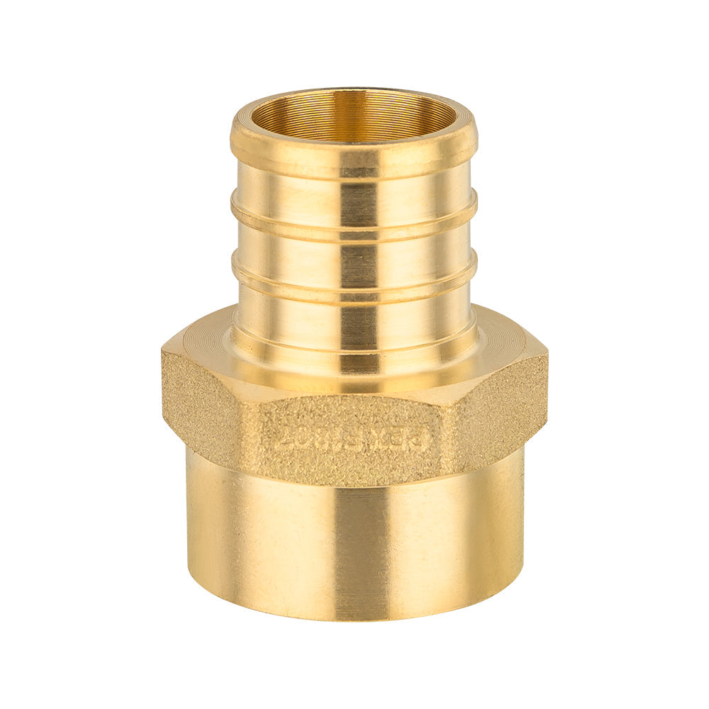 PEX-B Crimp 3/4" PEX x 1/2" Female Threaded Adapter (Lead Free)
