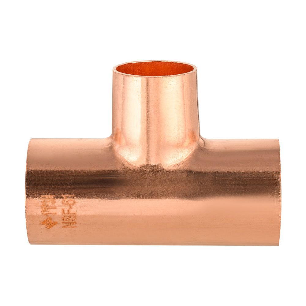3/4"x 3/4" x 1/2" Copper Reducing Tee