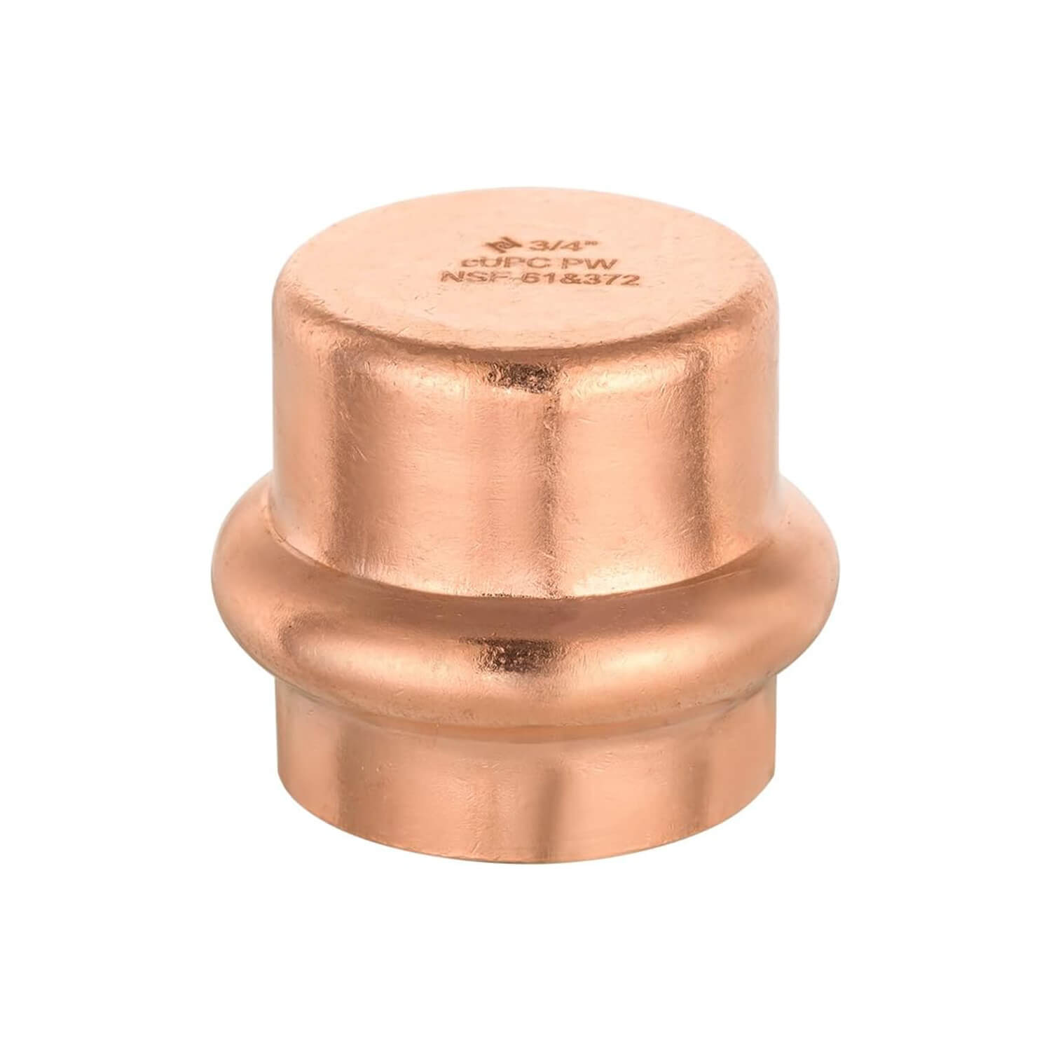 3/4" Copper Press Cap (Lead Free)