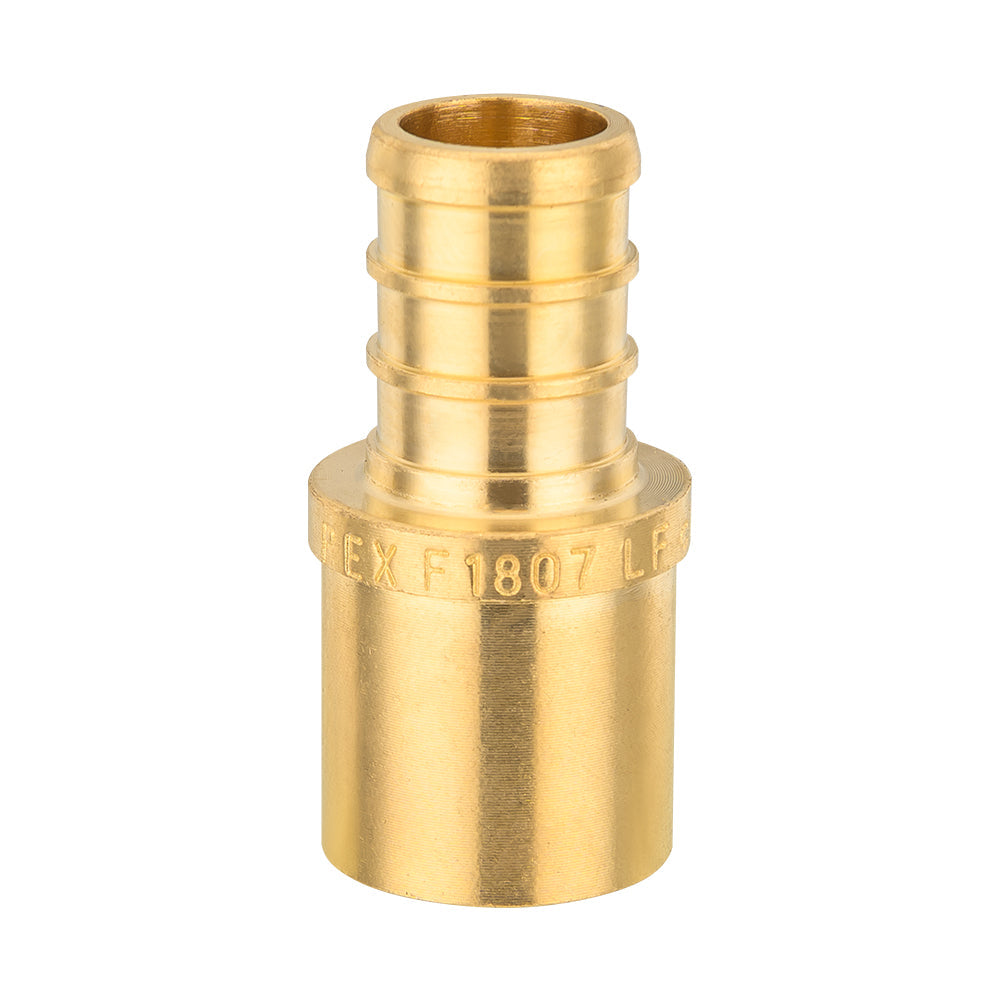 PEX-B Crimp 1/2" PEX x 1/2" Male Copper Sweat Adapter (Lead Free)