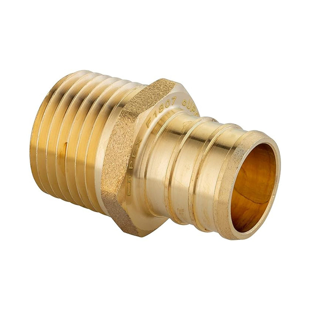 PEX-B Crimp 3/4" PEX x 1/2" Male Threaded Adapter (Lead Free)