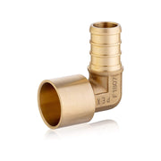 30 Pcs PEX-B Crimp 1/2" PEX x 3/4" Female Copper Sweat Elbow (Lead Free)