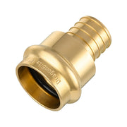 1" Press x 1" PEX Crimp Brass Adapter (Lead Free)