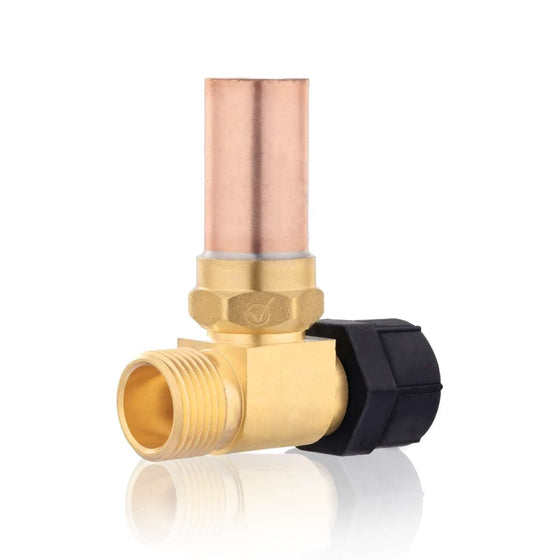 7/8" Female Swivel Ballcock Nut x 3/4" Male Thread Copper Water Hammer Arrestor for Toilet