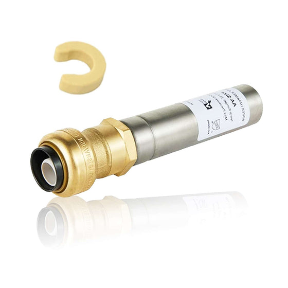 1/2" Push Fit, Straight Water Hammer Arrestor, Stainless Steel