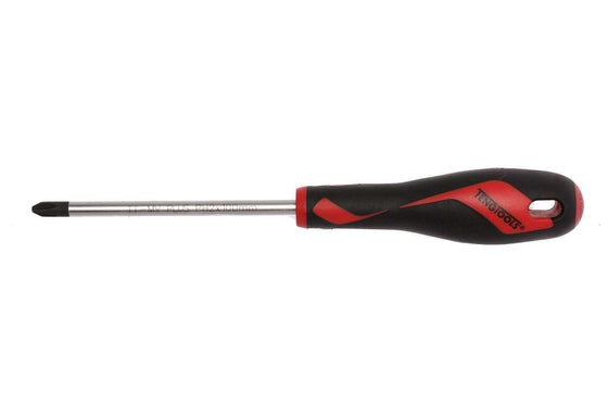 Teng Tools PH2 x 3.9 Inch/100mm Head Phillips Screwdriver + Ergonomic, Comfortable Handle - MD948N4