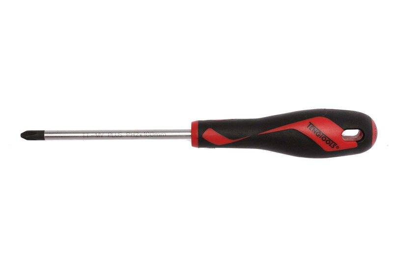 Teng Tools PH2 x 3.9 Inch/100mm Head Phillips Screwdriver + Ergonomic, Comfortable Handle - MD948N4