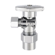 10 Pcs 1/2" CPVC x 3/8" OD Compr. Angle Stop Valve, 1/4 Turn (Lead Free)