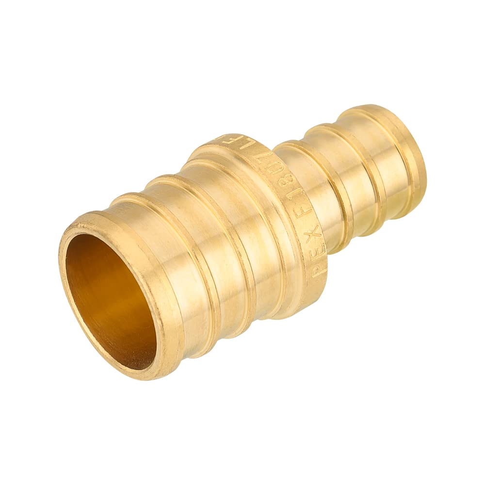 30 Pcs PEX-B Crimp 3/8" PEX X 1/2" PEX Coupling (Lead Free)