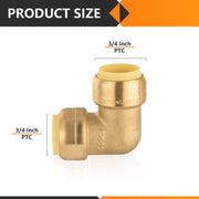 3/4" x 3/4" Push Fit Elbow