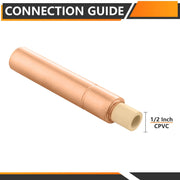 10 Pcs 1/2" CPVC Pipe Connection, Water Hammer Arrestor, Copper