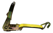 2" x 11 Ft Over the Wheel 3-Point Auto Tie Down Strap w/ 3 Hooks & 3 Sliding Cleats | R11AHWH