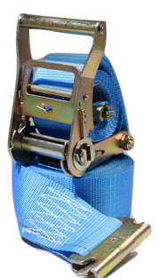 2" x 20 Ft Interior Van Ratchet E-Track Strap w/ Spring E Fittings | R20E