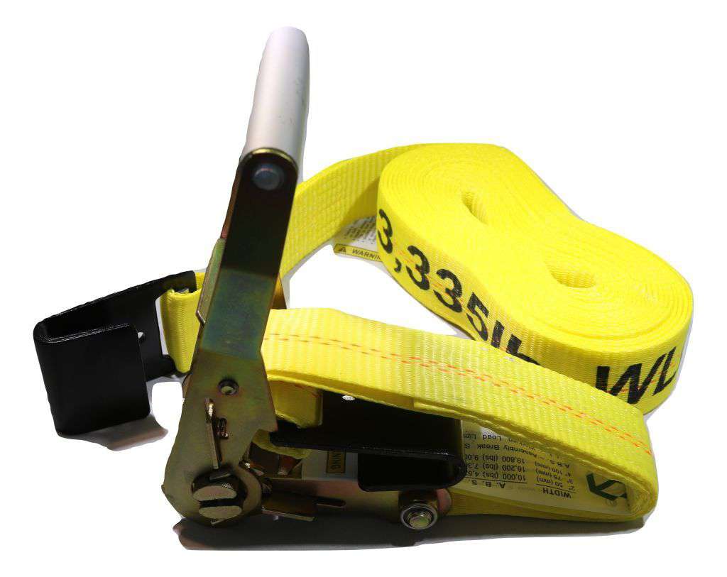 2" X 35 Ft Ratchet Strap w/ Flat Hooks | R35F