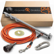 GroundGrabba Grounded Paws Dog Tie Out & Run Kit
