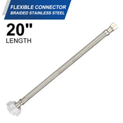 3/8" C x F 1/2" x 20" SS Braided faucet  Hose
