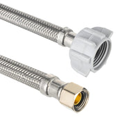 3/8" C x 7/8" BC, 20" SS Braided Toliet Hose