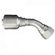 200-FJX45-06-08-1P | 3/8" x 1/2" FJX 45, 1-Piece Hose Fitting for 1 & 2 Wire Hoses, Non Skive