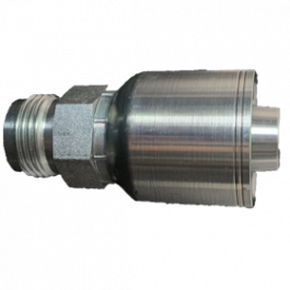 200-MJ-12-16-1P | 3/4" x 1" Male JIC, 1-Piece Hose Fitting for 1 & 2 Wire Braid Hose