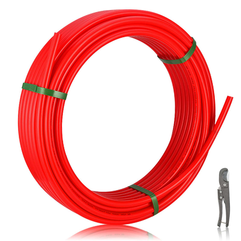3/4" 200ft PEX-B Pipe (Red & Cutter)