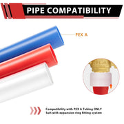 1/2" PEX-A Expansion X 1/2" MNPT Ball Valve, Blue (Lead Free)