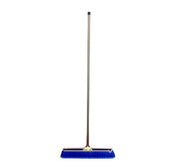 23 in Flagged Bristle Fine Push Broom - Blue