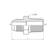 2404-10-04 | 10 MJ - 04 MP Straight, Carbon Steel