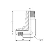 2501-L-08-08-FG | 08 MJ - 08 MP 90 Elbow-Long Forged, Carbon Steel