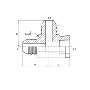 2606-08-08-08-FG | 08 MJ - 08 FP - 08 MJ Tee Forged, Carbon Steel