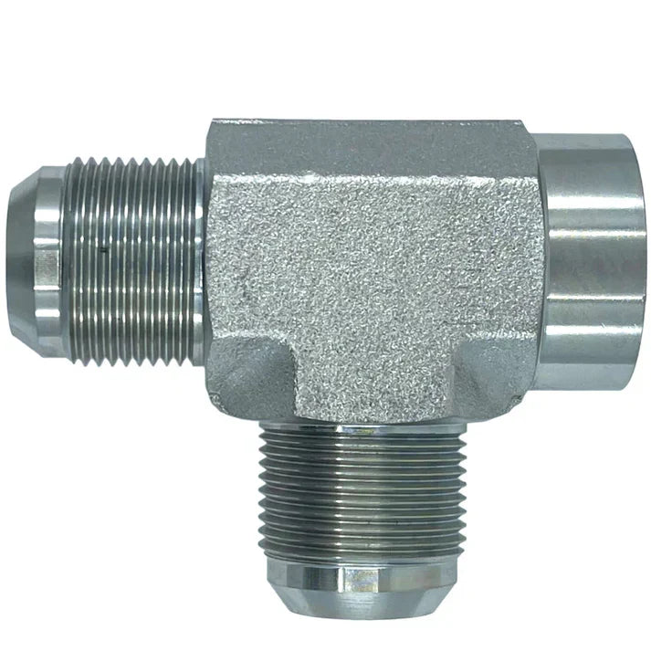 2606-16-16-16-FG | 16 MJ - 16 FP - 16 MJ Tee Forged, Carbon Steel