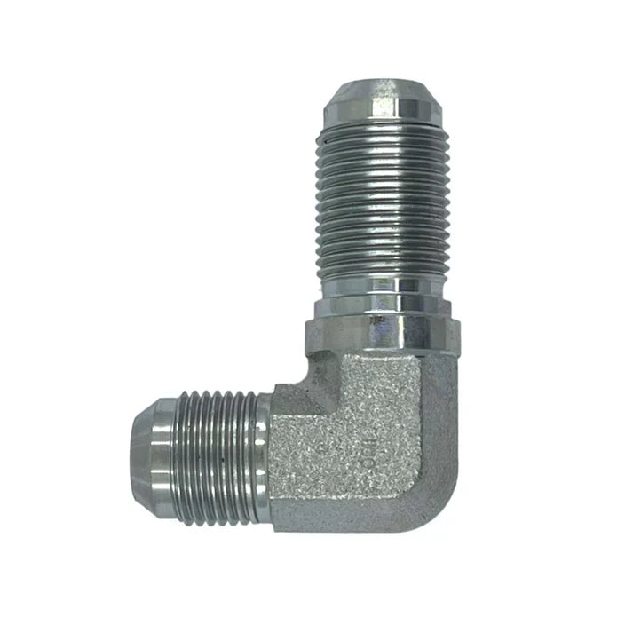 2701-LN-05-05-FG | 05 MJ - 05 MJ Bulkhead 90 Elbow Forged w/ Lock Nut, Carbon Steel
