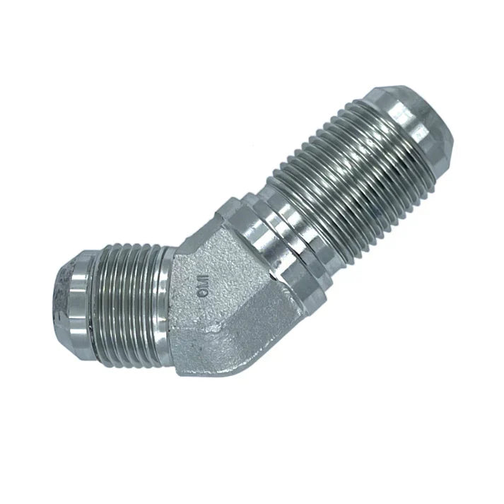 2702-10-10-FG | 10 MJ - 10 MJ Bulkhead 45 Elbow Forged, Carbon Steel