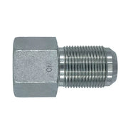 2705-LN-04-06 | 04 FP - 06 MJ Bulkhead Straight w/ Lock Nut, Carbon Steel