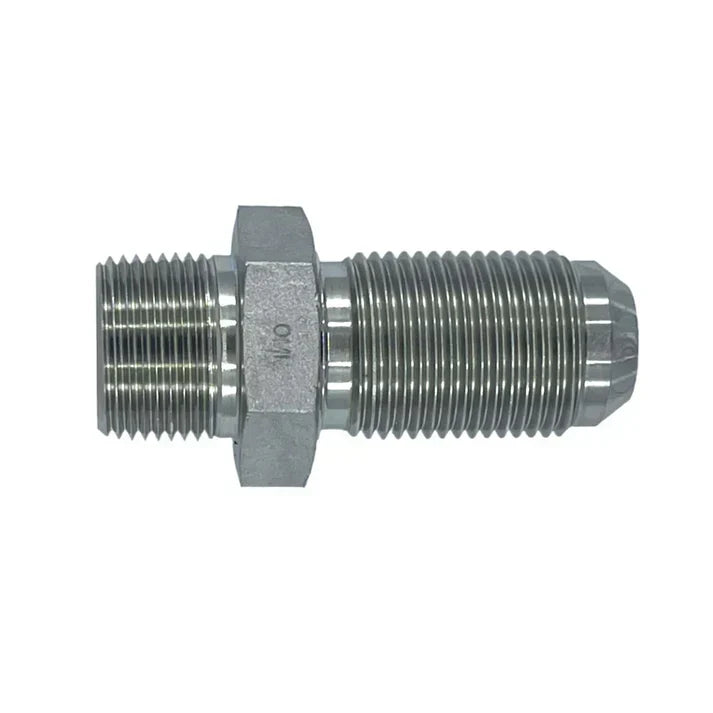 2706-LN-20-20 | 20 MP - 20 MJ Bulkhead Straight w/ Lock nut, Carbon Steel