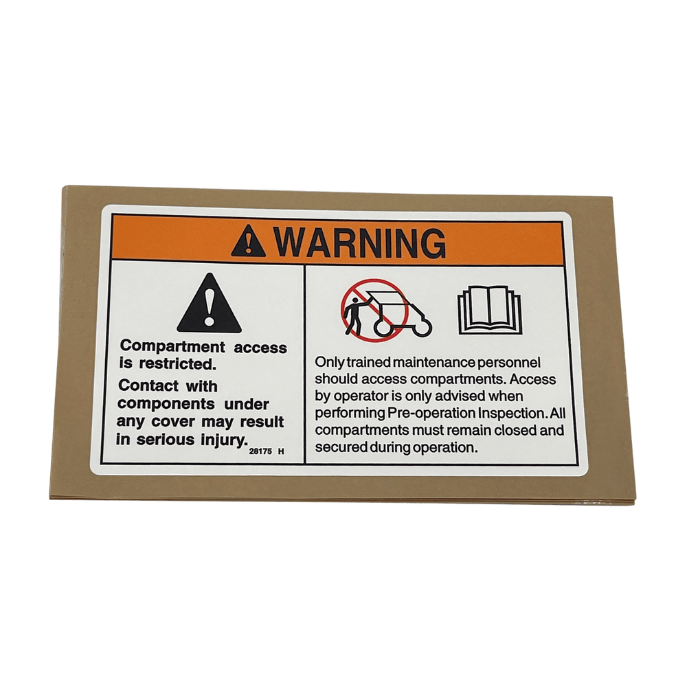 Genie Decal, Warning - Compart Access 28175GT