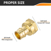 30 Pcs PEX A Expansion 3/4" PEX x 3/4" Female Threaded F1960 Adapter Wholesale