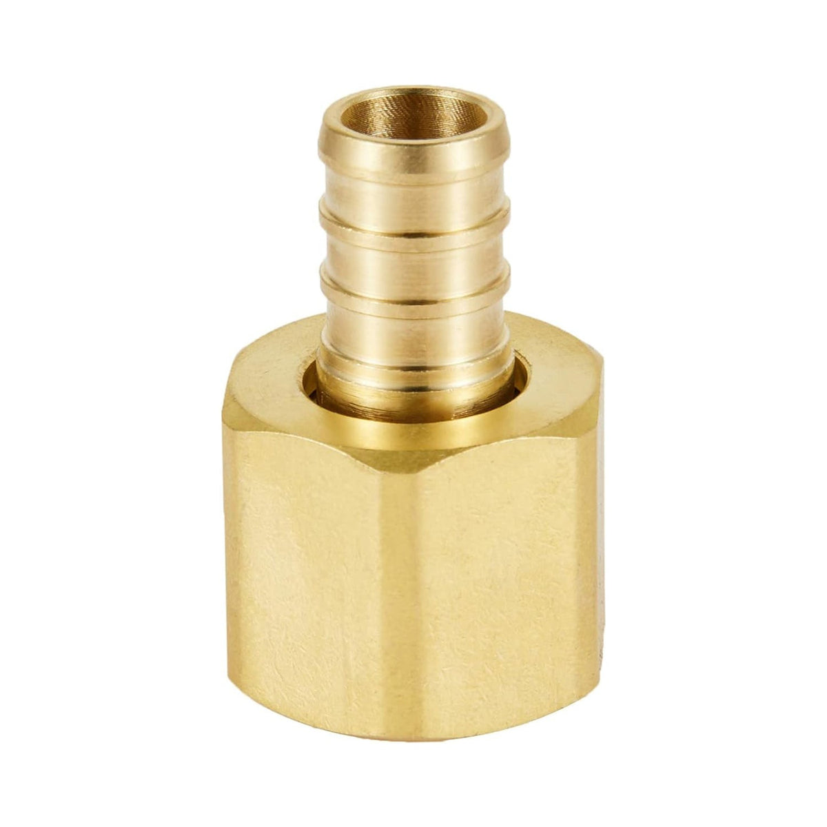 PEX-B Crimp 3/4" PEX x 3/4" Female NPT Brass Swivel Adapter (Lead Free)