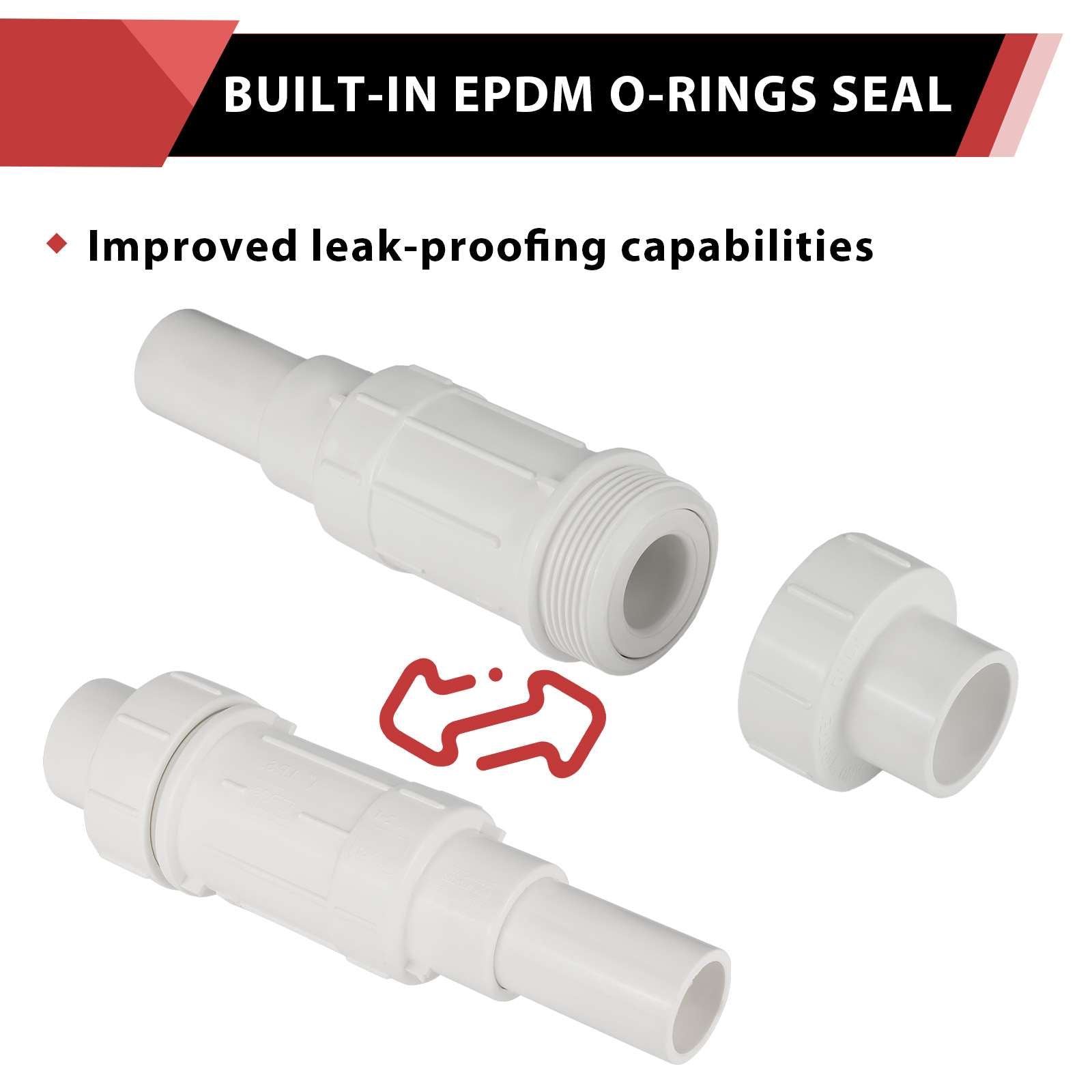 10 Pcs 1" PVC Expansion Coupling