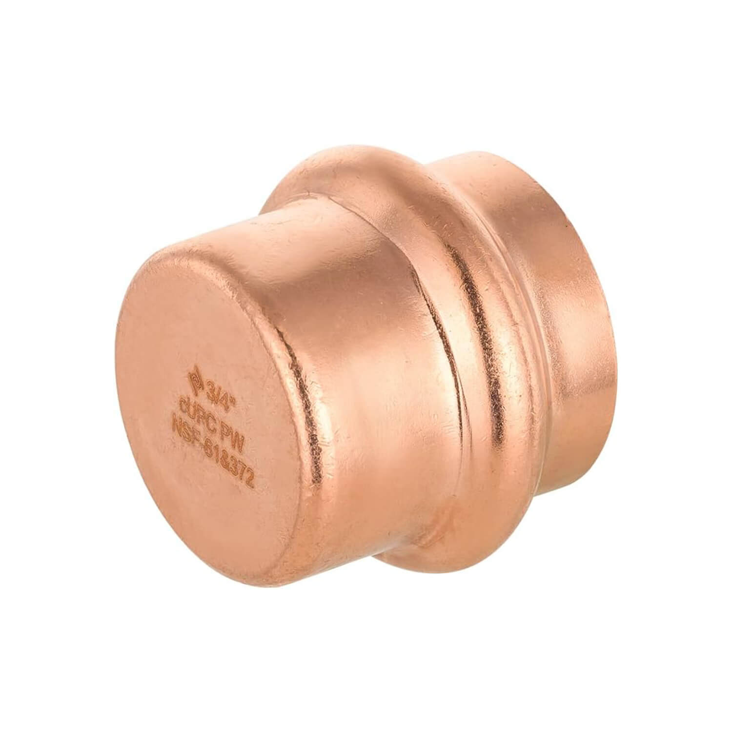 3/4" Copper Press Cap (Lead Free)