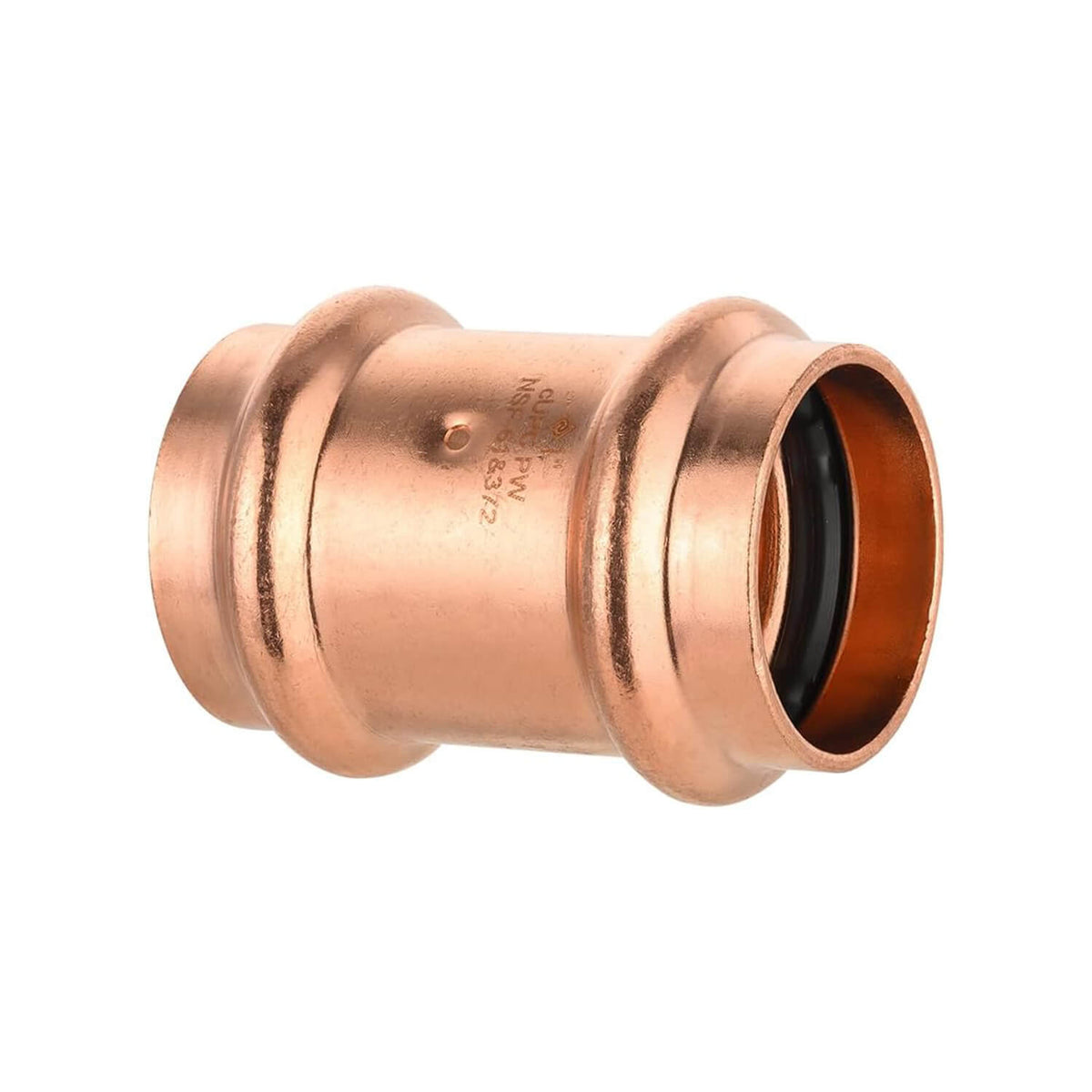 1" Press Copper Coupling w/Stop (Lead Free)