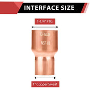 30 Pcs 1-1/4" x 1" FTGxC Reducer at Wholesale Price